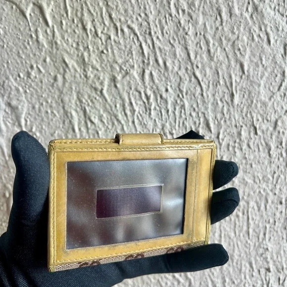 🛑SOLD🛑GUCCI canvas and leather bifold card holder/wallet - Picture 2 of 5